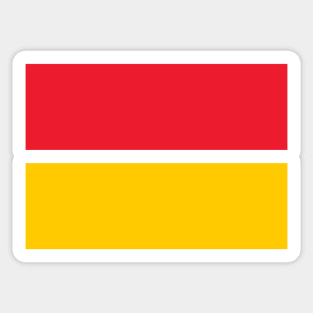 Liverpool Red Yellow Bands Sticker